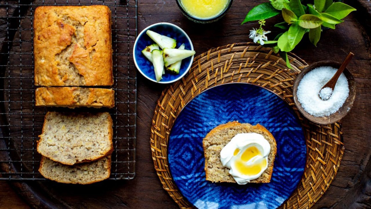 Pineapple Banana Coconut Cake