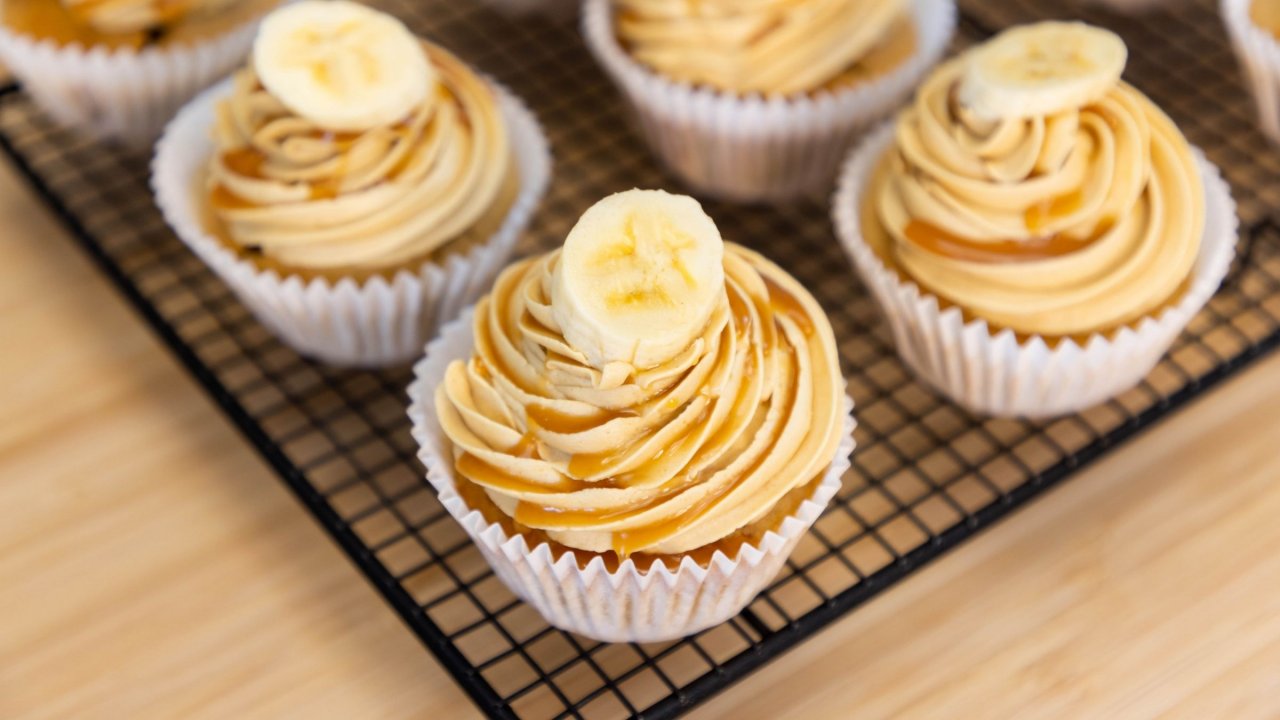 Banoffee Pie Butterscotch Cupcakes