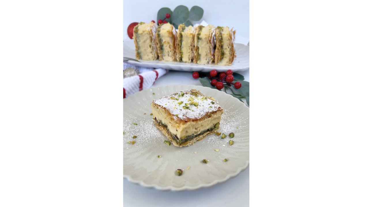 Baklava Vanilla Slice