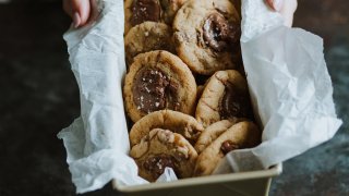 Nutella Sea Salt brown Butter Chocolate Chip Cookies