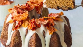 Sweet Potato Cinnamon Swirl Bundt Cake