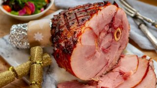 christmas glazed ham